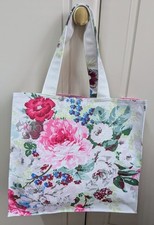 Cath Kidston Garden Flowers Fabric Shopping / Knitting/ Craft Bag