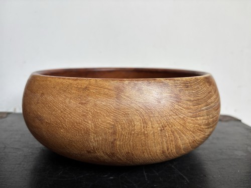Vintage solid wood bowl - solid,