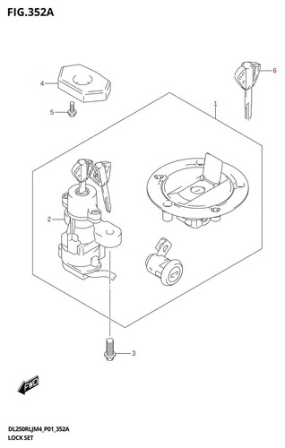 Suzuki genuine steering lock - suzuki,