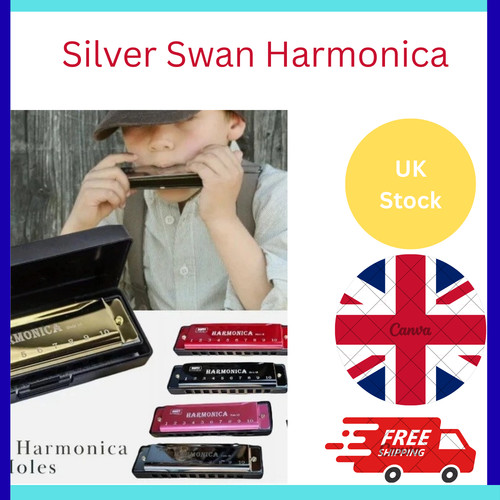 New silver swan - harmonica, 10