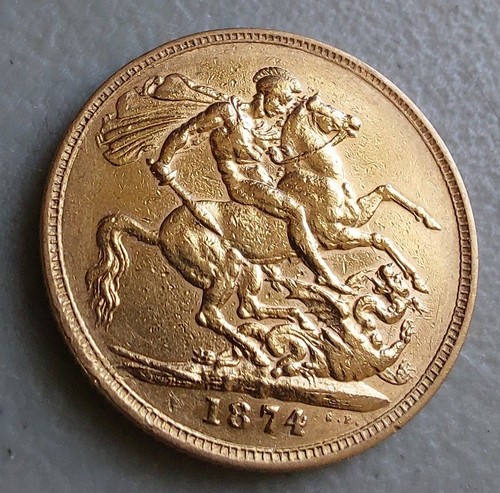 1874 london young head - 1874,