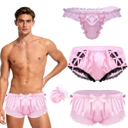 Mens satin ruffled - uk,