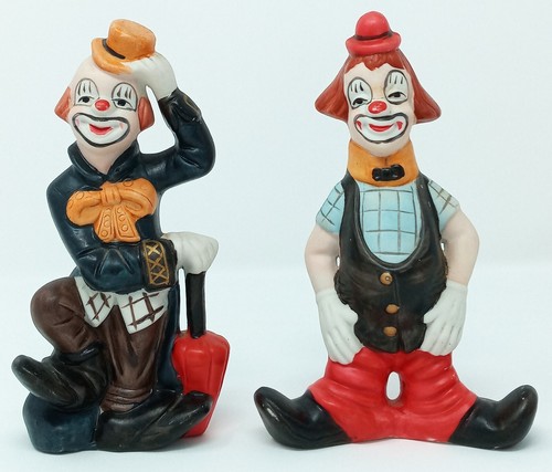 Nanco ceramic clown figurines - nanco,