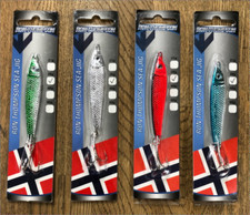 4 x RON THOMPSON SEA JIG LURE SPIN PIRK SALTWATER SEA BOAT FISHING BASS COD 40g