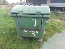 1100 Litre Plastic Wheelie Bin - Drop Front  - Roll Top  - Towing Kit