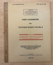 M.O.D. Station Radio C45 No.2 User Handbook 1964