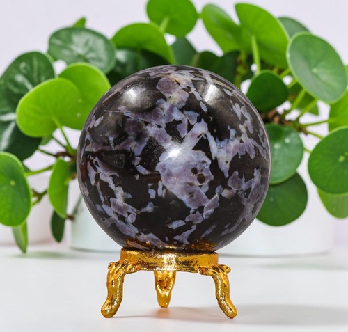 Gabbro mineral sphere 55mm - gabbro,