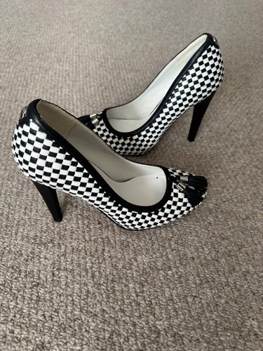 Karen millen black white check - karen,