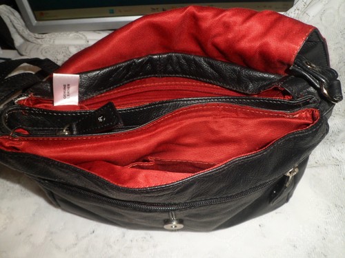 Ashwood black leather red - ashwood,