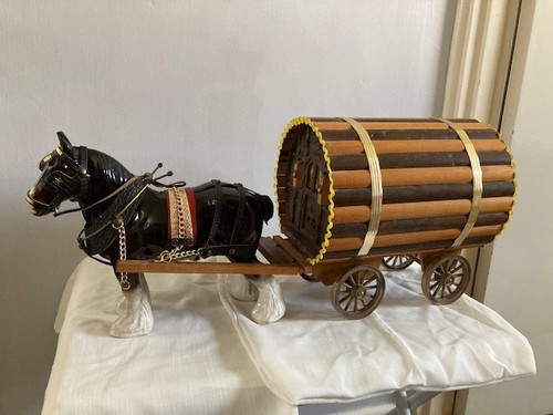 Large brown ceramic shire - brown,