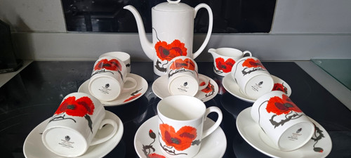 Wedgwood corn poppy bone - wedgwood,