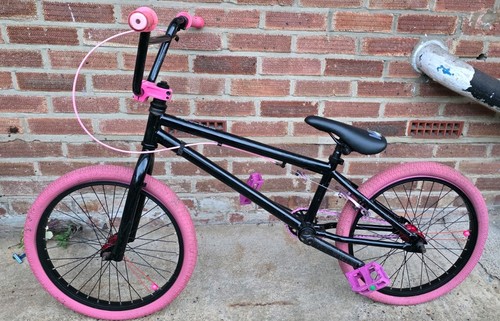 Girls bmx black with - bmx, pink