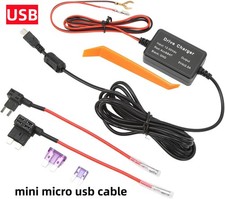 Car Hard Wire Kit Box Mini USB HardWire Charger Adapter For Dash Cam Camera DVR
