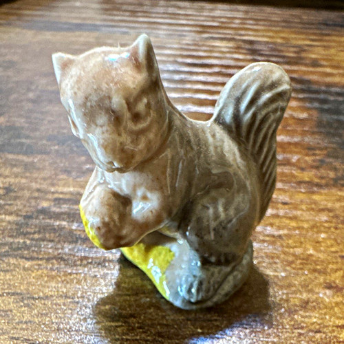 Glazed ceramic squirrel - glazed,