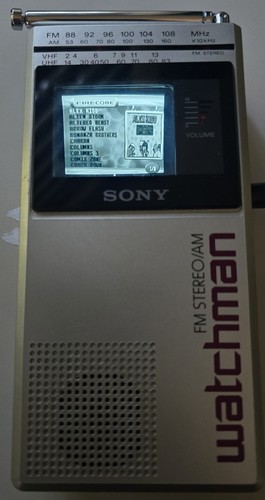 Vintage 1985 sony watchman - sony,