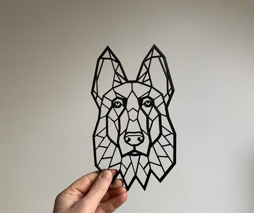 Geometric german shepherd - german,