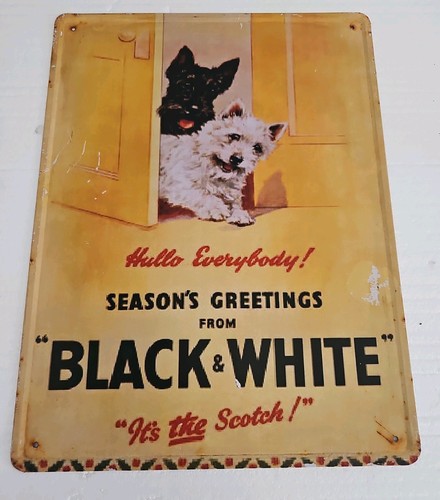 Metal wall sign black - sign, and