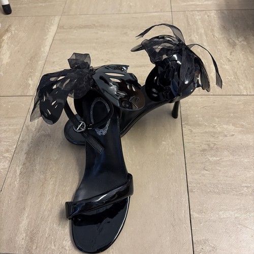 Ladies black patient strappy - patient,