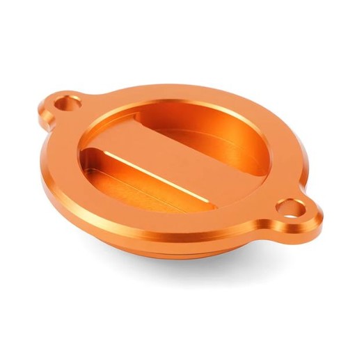 Oil filter cover cap orange - filter,