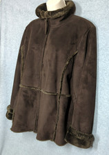  Faux Suede Coat Jacket Women