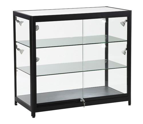 Aluminium glass display - aluminium,