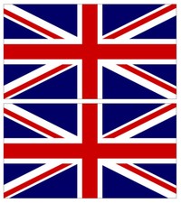 2x United Kingdom Flag 4"