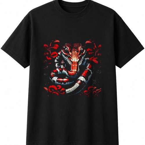 Milk snake with mushrooms - snake, mens