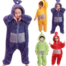 Boys Girls Kids Teletubbies Costume Cosplay Jumpsuit Fancy Dress Carneval Outfit