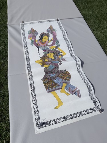 Large vintage hand painted - vintage,