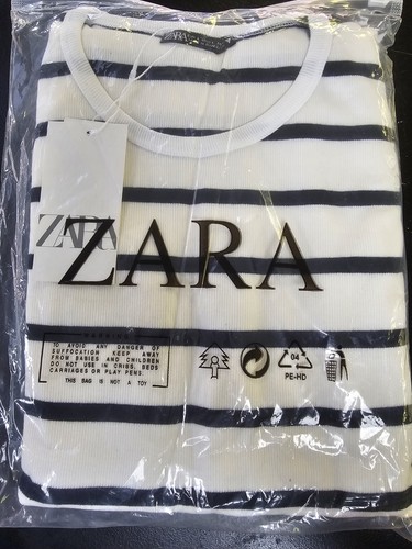 Bnwt zara white and navy - and,