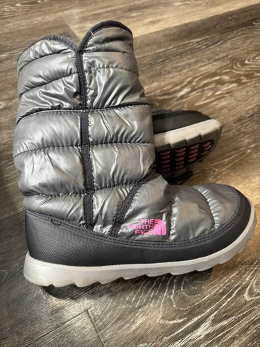 North face amore grey boot - face,