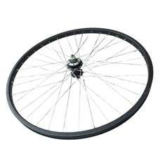 26" Front Wheel MTB Disc Hub Solid Spindle Alloy Black