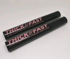 2x Soap & And Glory Thick & Fast Super Volume Mascara 10ml Super Jet Black New