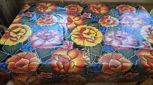 Oilcloth tablecloth 65 - tablecloth, 47"