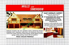 East Horsley Surrey House Sale Advert - 1991 Cutting