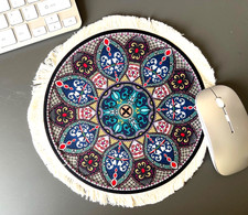 Round Mouse Mat Pad Laptop