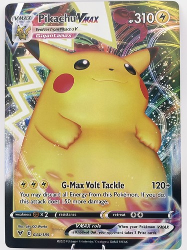 Pikachu vmax full art - vmax,