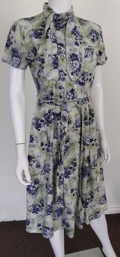 Vintage 50s floral rayon - vintage,