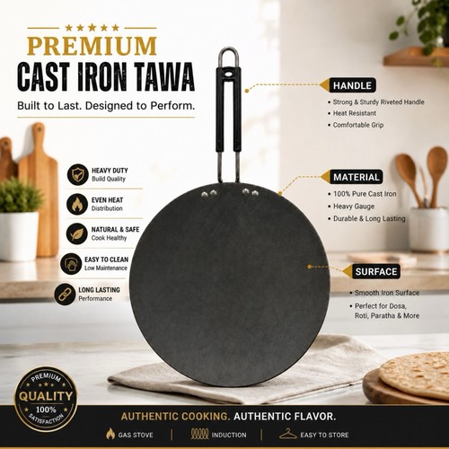 Iron tawa tava crepe - tava,