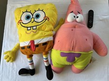 Rare Vintage SpongeBob & Patrick Extra Large Plush Toys | Nickelodeon 
