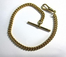 Vintage Gold Plated ALBERT POCKET, FOB WATCH CHAIN, Bracelet