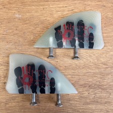 Tarifa Fin Co TFC G10 kiteboard twintip kitesurf Fins - 2x 6cm / 60mm surf - Bob