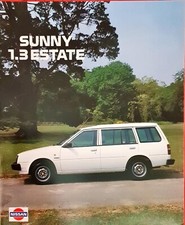 Nissan B11 Sunny Estate Brochure 1989