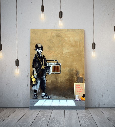 Banksy boy appeal framed - boy,