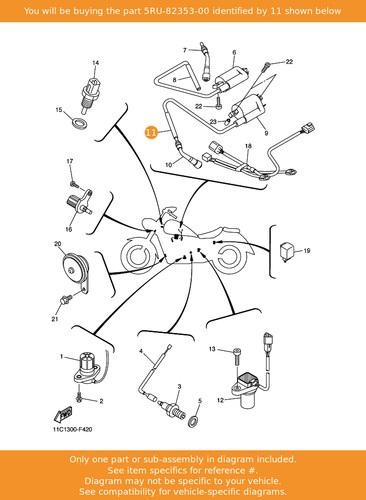Yamaha hose 5ru 82353 oem - yamaha, 5ru-82353-00