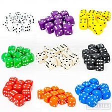 16mm Dice Six Sided D6 Wargame