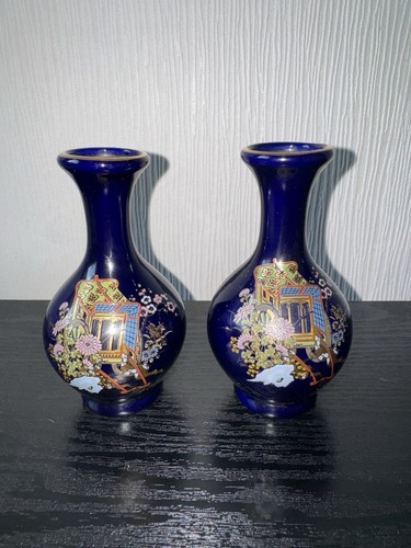 Pair vintage japanese - vintage, satsuma