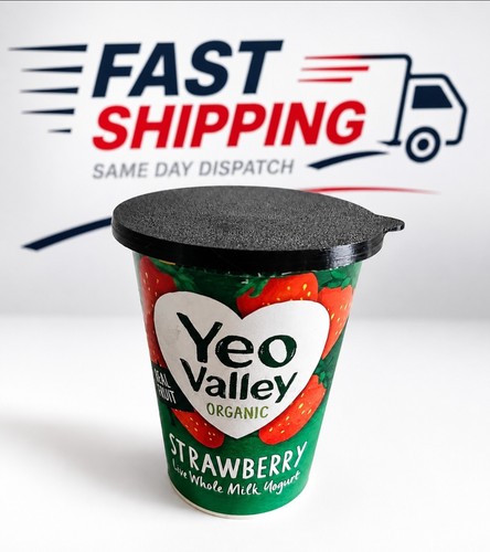 Reusable yoghurt pot lids - yoghurt,