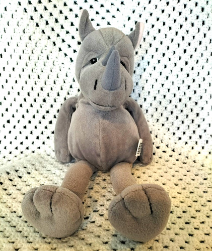 Russ grey rhino plush soft - russ,