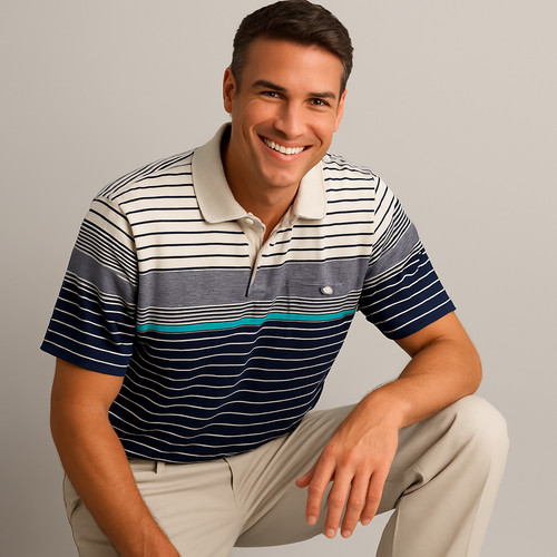 Vintage barnaby striped polo - vintage,